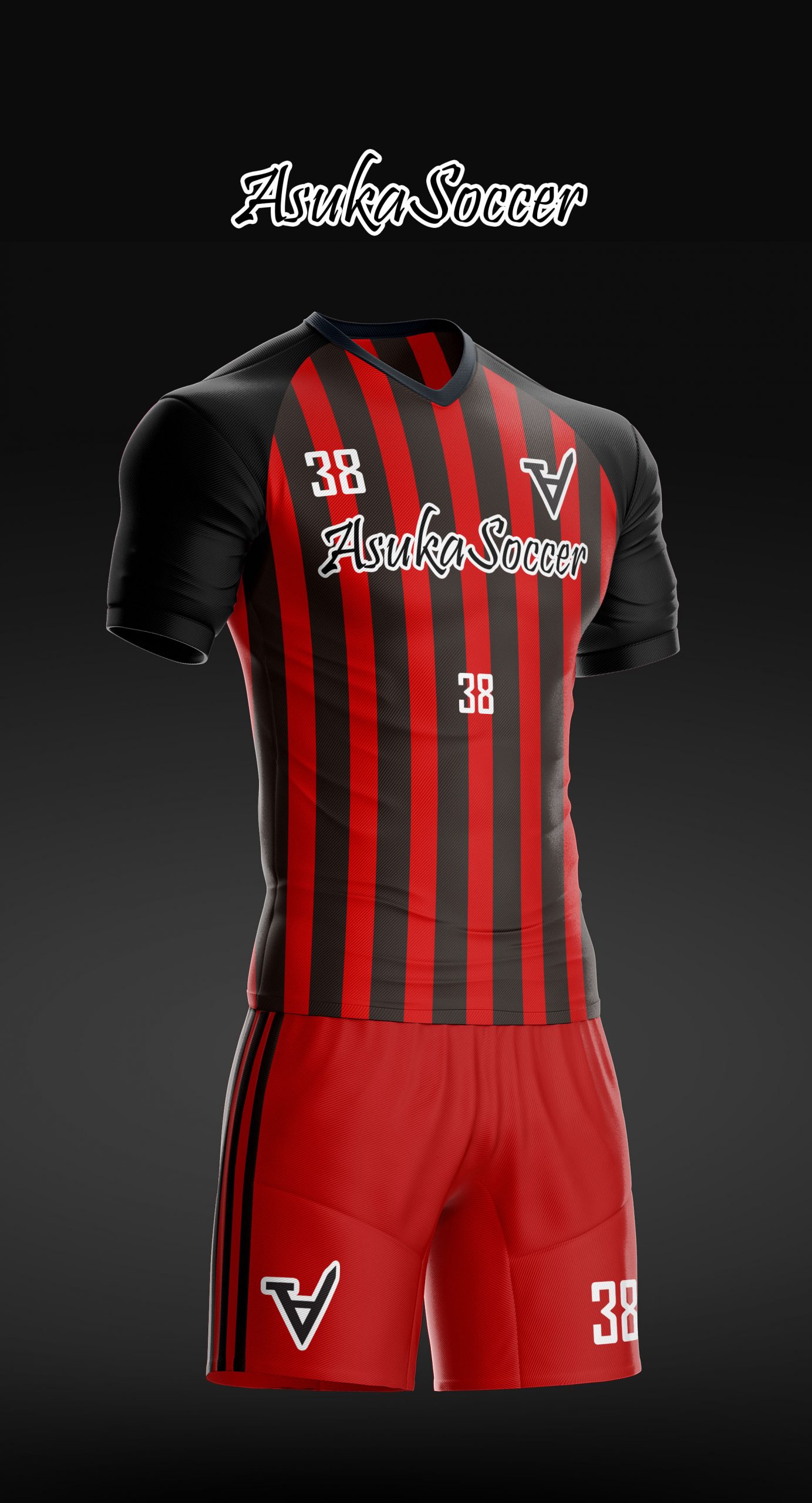 ASUKA サッカーユニフォーム サンプルデザイン AS-004